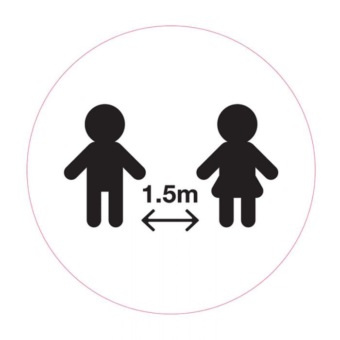 Brady Carpet Floor Marking Sign - Social Distancing - AIMS Industrial Supplies