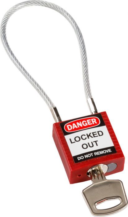 Brady Compact Cable Padlock - AIMS Industrial Supplies