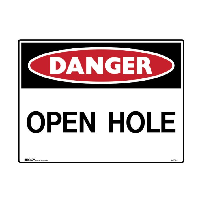 Brady Danger Mining Site Sign – Reflective Polypropylene - AIMS Industrial Supplies