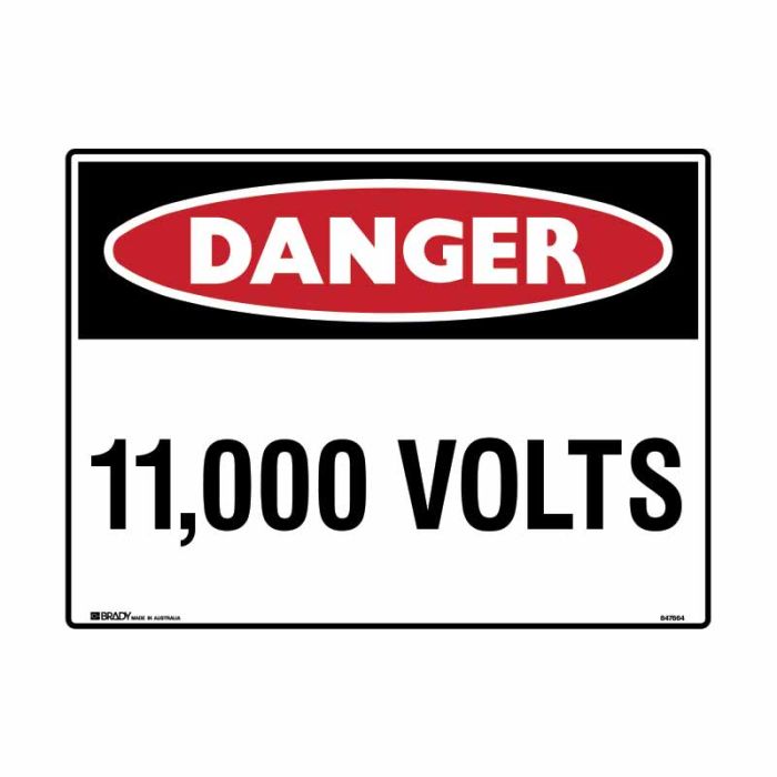 Brady Danger Mining Site Sign – Reflective Polypropylene - AIMS Industrial Supplies