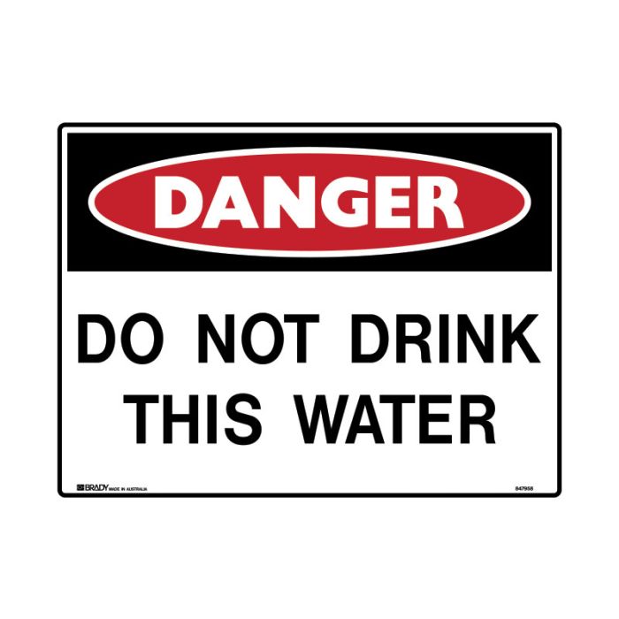 Brady Danger Mining Site Sign – Reflective Polypropylene - AIMS Industrial Supplies