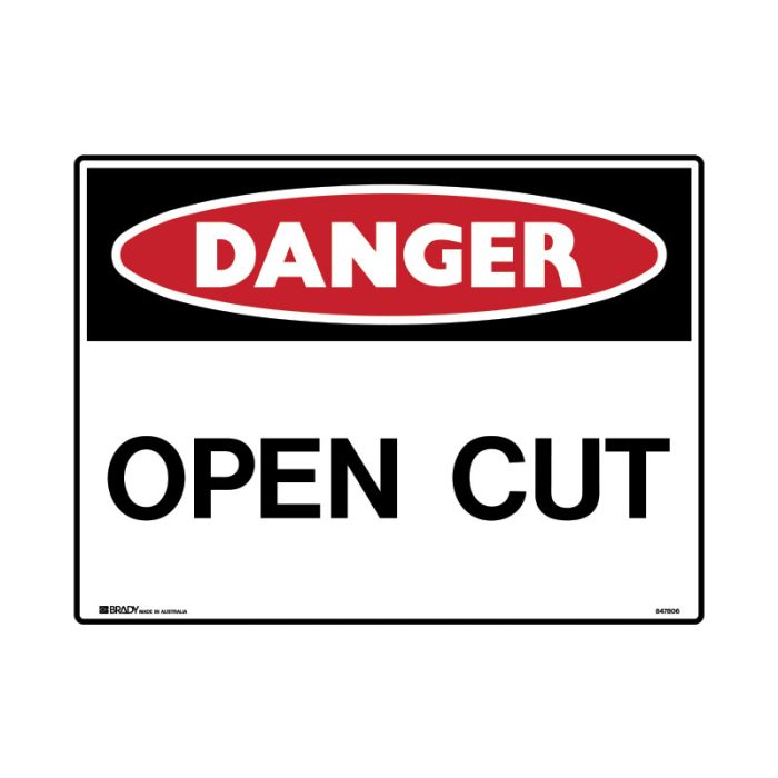Brady Danger Mining Site Sign – Reflective Polypropylene - AIMS Industrial Supplies
