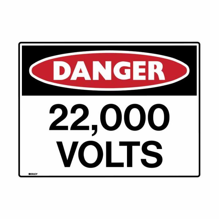 Brady Danger Mining Site Sign – Reflective Polypropylene - AIMS Industrial Supplies