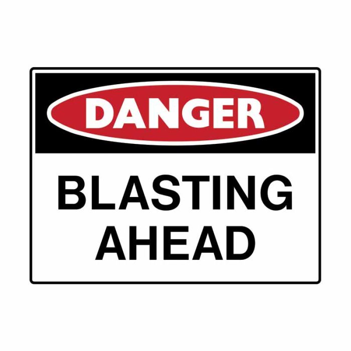 Brady Danger Mining Site Sign – Reflective Polypropylene - AIMS Industrial Supplies