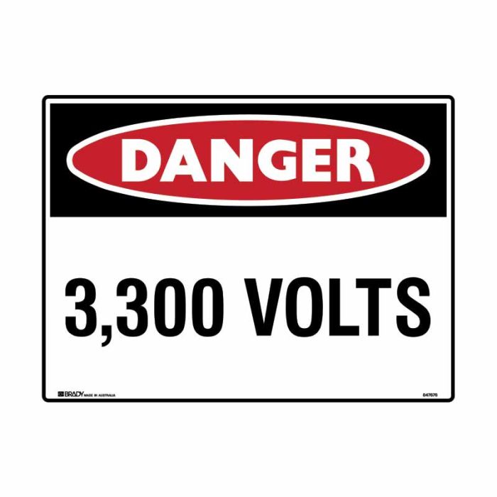Brady Danger Mining Site Sign – Reflective Polypropylene - AIMS Industrial Supplies