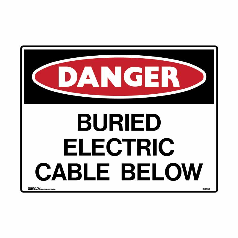 Brady Danger Mining Site Sign – Reflective Polypropylene - AIMS Industrial Supplies