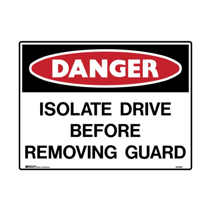Brady Danger Mining Site Sign – Reflective Polypropylene - AIMS Industrial Supplies
