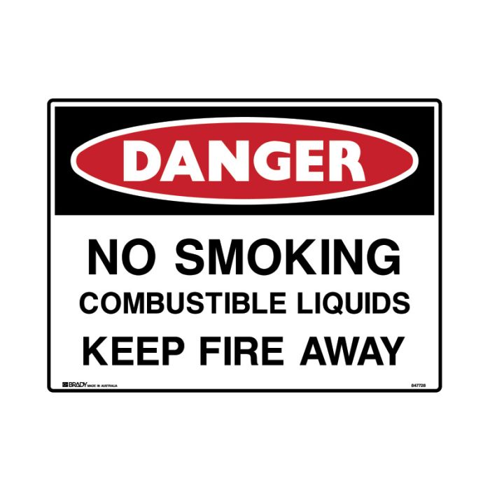 Brady Danger Mining Site Sign – Reflective Polypropylene - AIMS Industrial Supplies