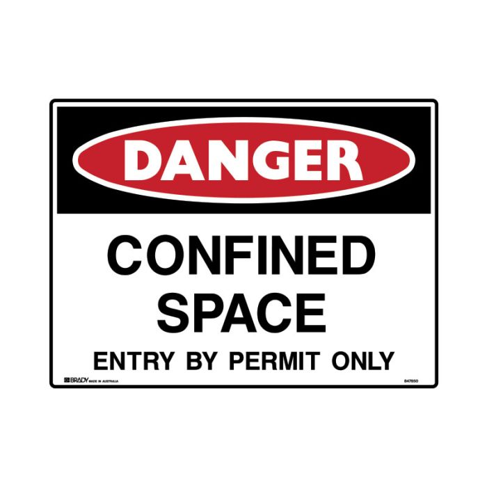 Brady Danger Mining Site Sign – Reflective Polypropylene - AIMS Industrial Supplies