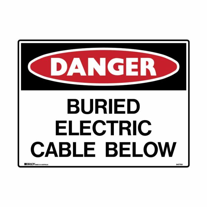 Brady Danger Mining Site Sign – Reflective Polypropylene - AIMS Industrial Supplies
