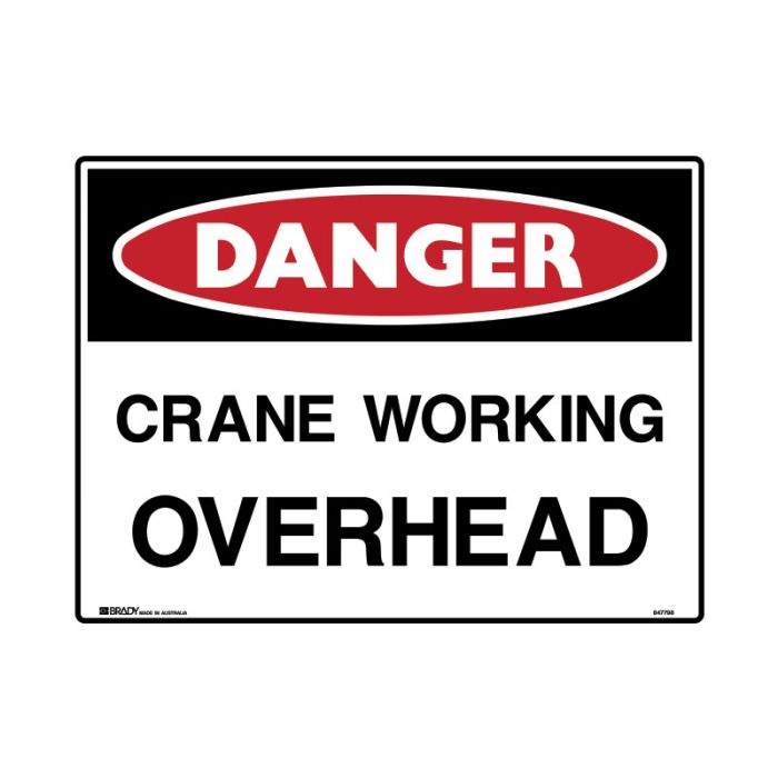 Brady Danger Mining Site Sign – Reflective Polypropylene - AIMS Industrial Supplies