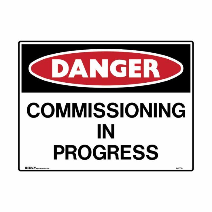 Brady Danger Mining Site Sign – Reflective Polypropylene - AIMS Industrial Supplies