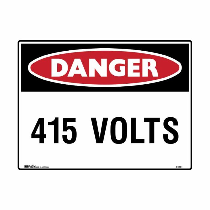 Brady Danger Mining Site Sign – Reflective Polypropylene - AIMS Industrial Supplies