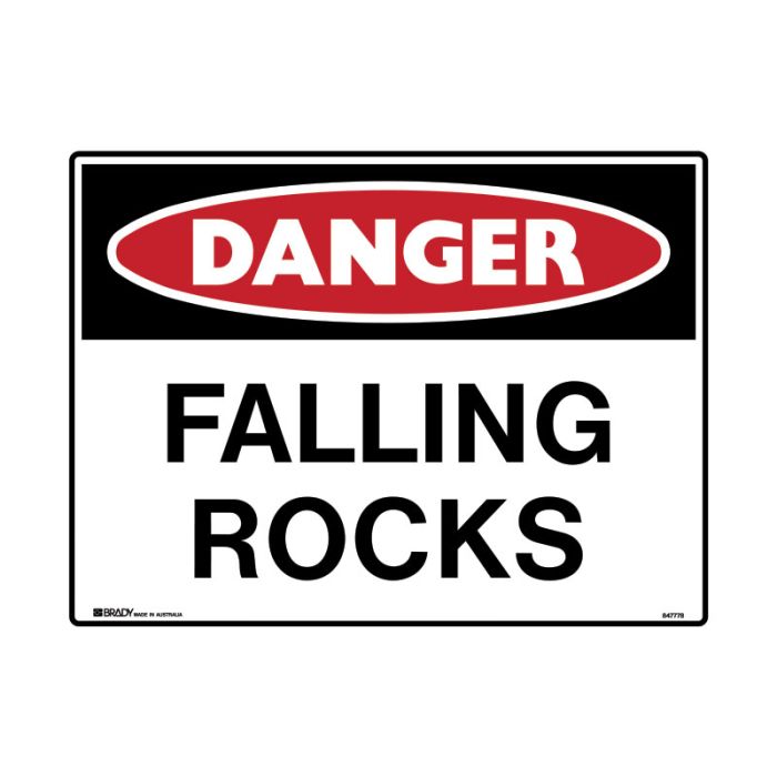 Brady Danger Mining Site Sign – Reflective Polypropylene - AIMS Industrial Supplies