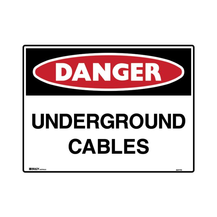 Brady Danger Mining Site Sign – Reflective Polypropylene - AIMS Industrial Supplies