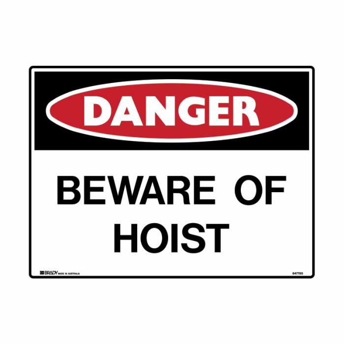Brady Danger Mining Site Sign – Reflective Polypropylene - AIMS Industrial Supplies