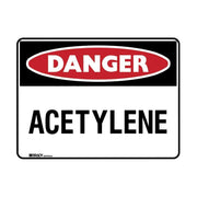 Brady Danger Sign - Acetylene - AIMS Industrial Supplies
