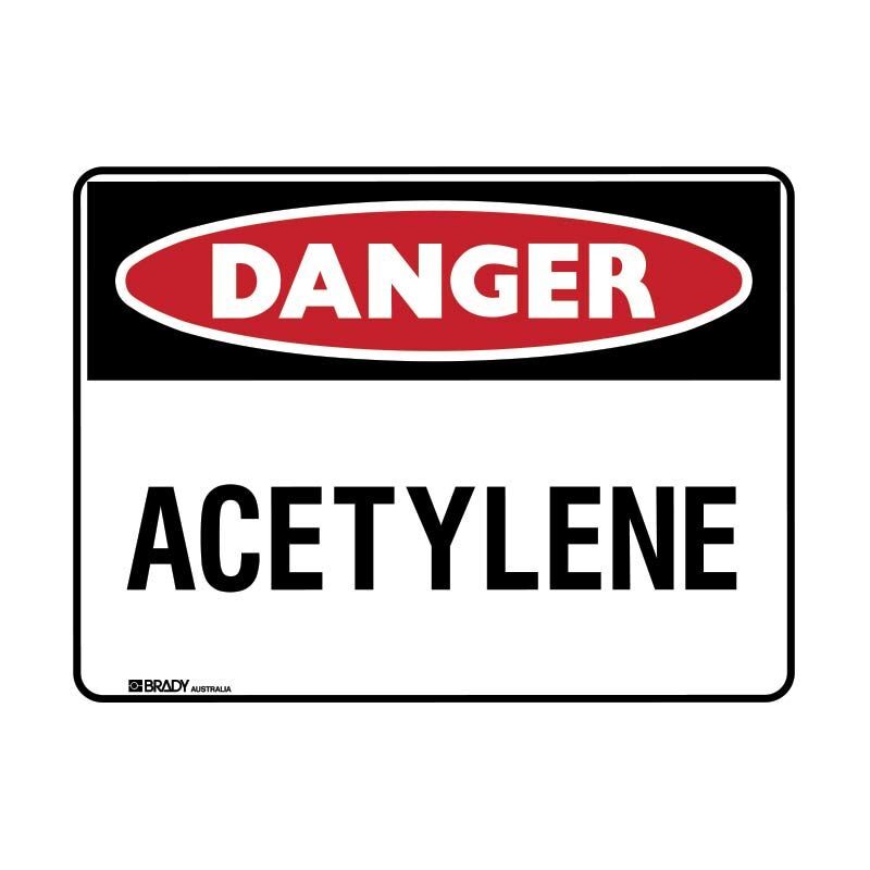 Brady Danger Sign - Acetylene - AIMS Industrial Supplies