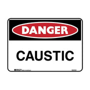 Brady Danger Sign - Caustic - AIMS Industrial Supplies