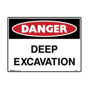 Brady Danger Sign - Deep Excavation - AIMS Industrial Supplies