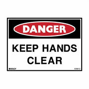 Brady Danger Sign - Keep Hands Clear - AIMS Industrial Supplies