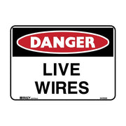 Brady Danger Sign - Live Wires - AIMS Industrial Supplies