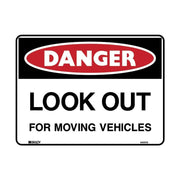 Brady Danger Sign - Look Out For Moving Vehicles - AIMS Industrial Supplies
