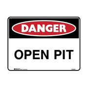 Brady Danger Sign - Open Pit - AIMS Industrial Supplies