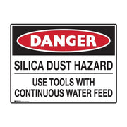 Brady Danger Sign - Silica Dust - AIMS Industrial Supplies