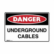 Brady Danger Underground Cables 600 x 450mm UltraTuff Metal