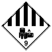 Brady Dangerous Good Label - Lithium Battery 9 200 x 200mm Self Adhesive Vinyl