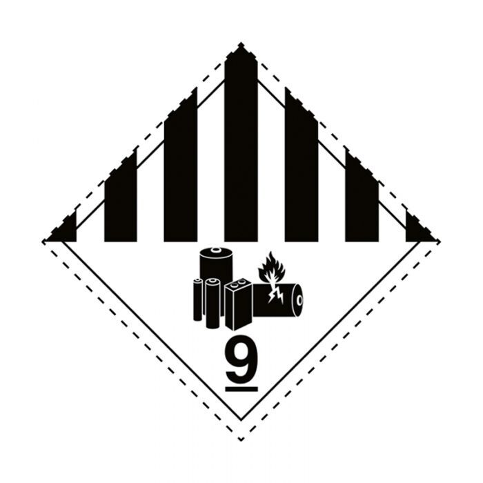 Brady Dangerous Good Label - Lithium Battery 9 250 x 250mm Poly