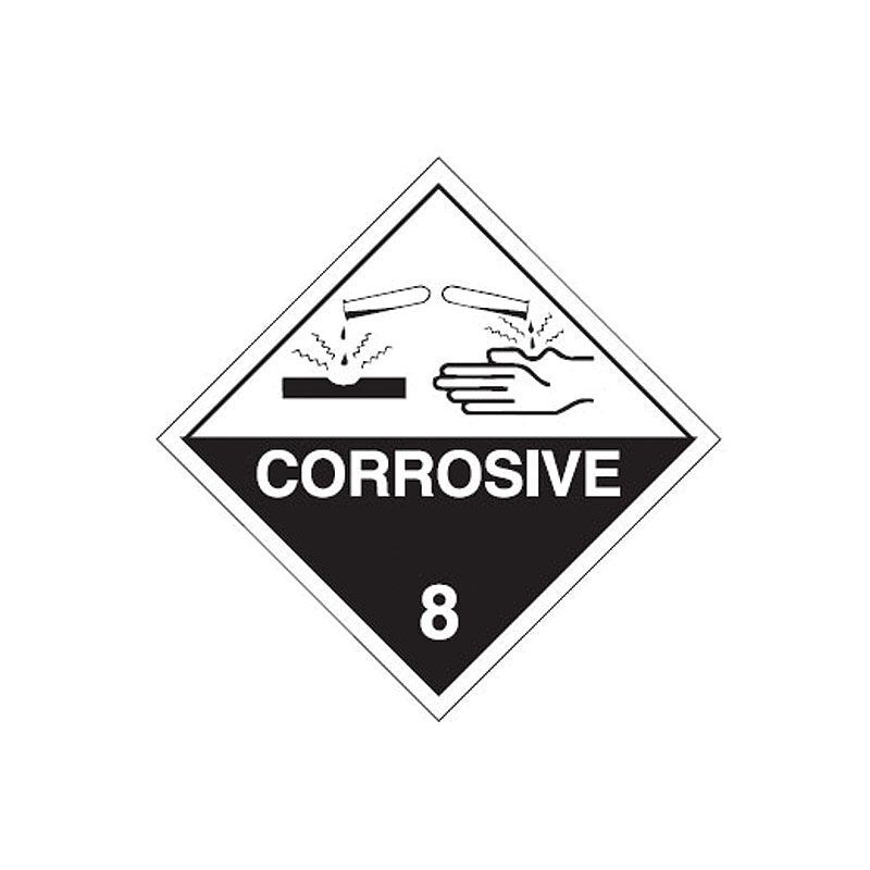 Brady Dangerous Goods Label - Corrosive 8 270 x 270mm Poly