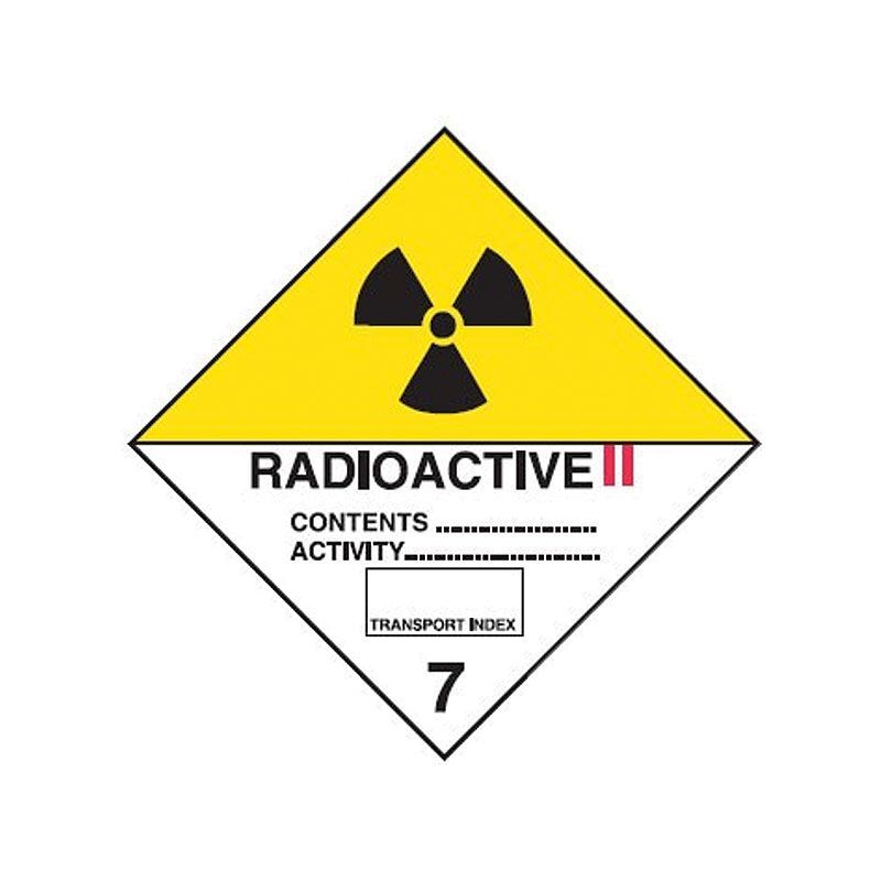 Brady Dangerous Goods Label - Radioactive II 7 270 x 270mm Metal