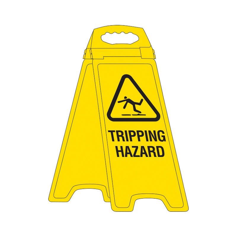 Brady Deluxe Floor Stand Tripping Hazard 670 x 280mm