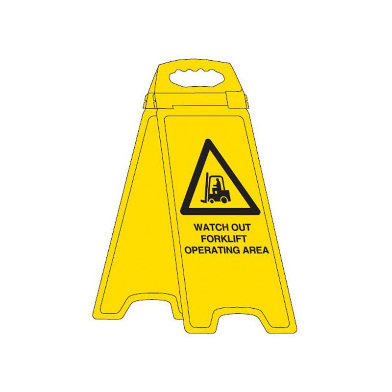 Brady Deluxe Floor Stand Watch Out Forklift Operating Area 670 x 280mm