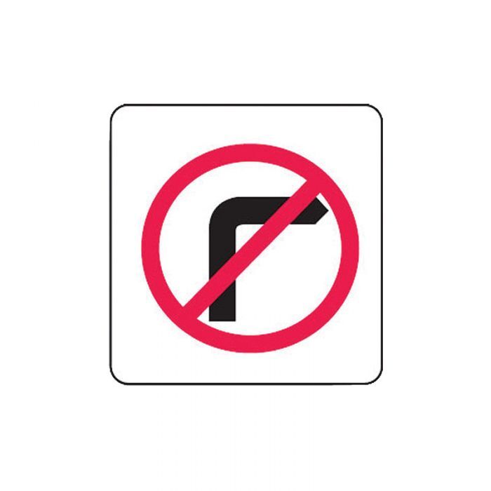 Brady Directional Traffic Sign - No Right Turn 600 x 600mm C1 Ref Al