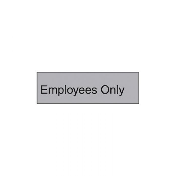 Brady Engraved Office Sign - Employees Only (Gravoply) 300 x 97mm