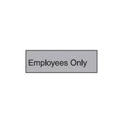 Brady Engraved Office Sign - Employees Only (Gravoply) - AIMS Industrial Supplies