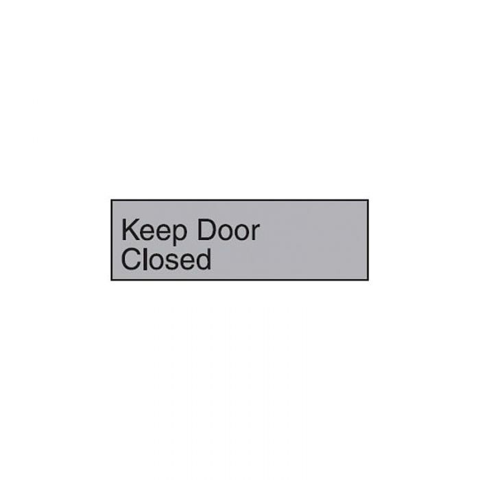 Brady Engraved Office Sign - Keep Door Closed (Gravoply) - AIMS Industrial Supplies