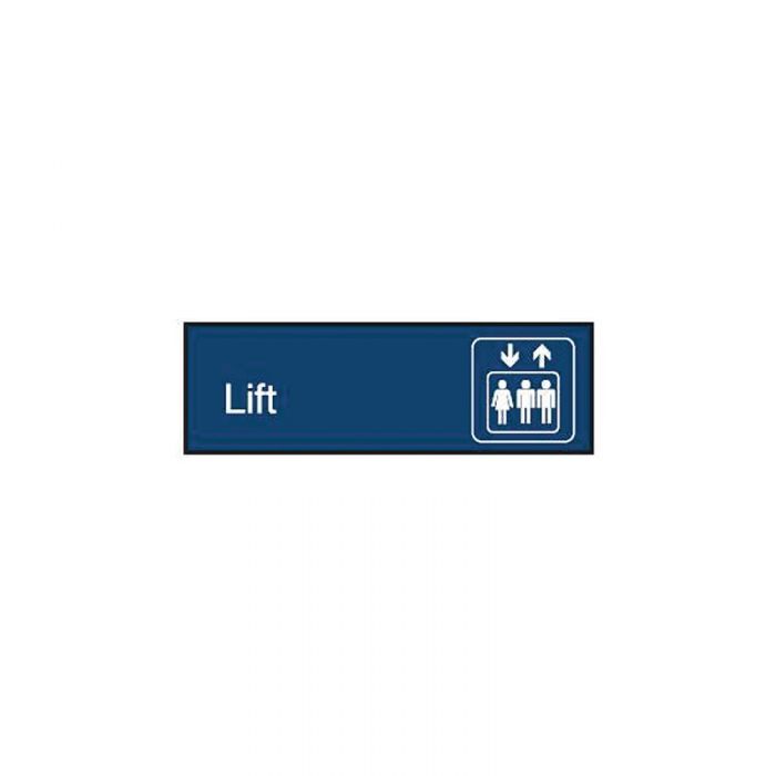 Brady Engraved Office Sign - Lift + Symbol (Gravoply) - AIMS Industrial Supplies