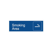 Brady Engraved Office Sign - Smoking Area (Gravoply) - AIMS Industrial Supplies