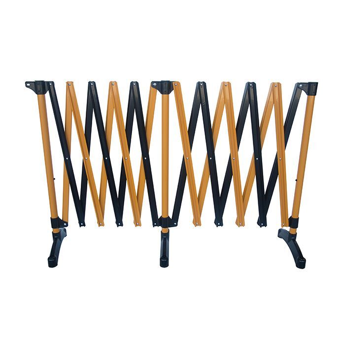 Brady Expanding Barrier System Free-Standing 6m - Black/Yellow