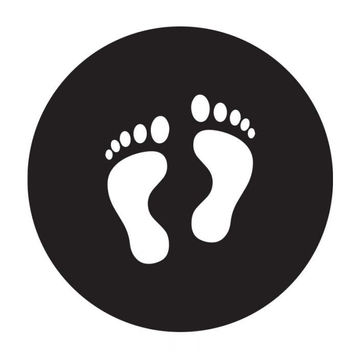 Brady Floor Marking Sign - Footprints - AIMS Industrial Supplies