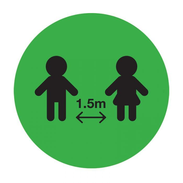 Brady Floor Marking Sign - Social Distancing - AIMS Industrial Supplies