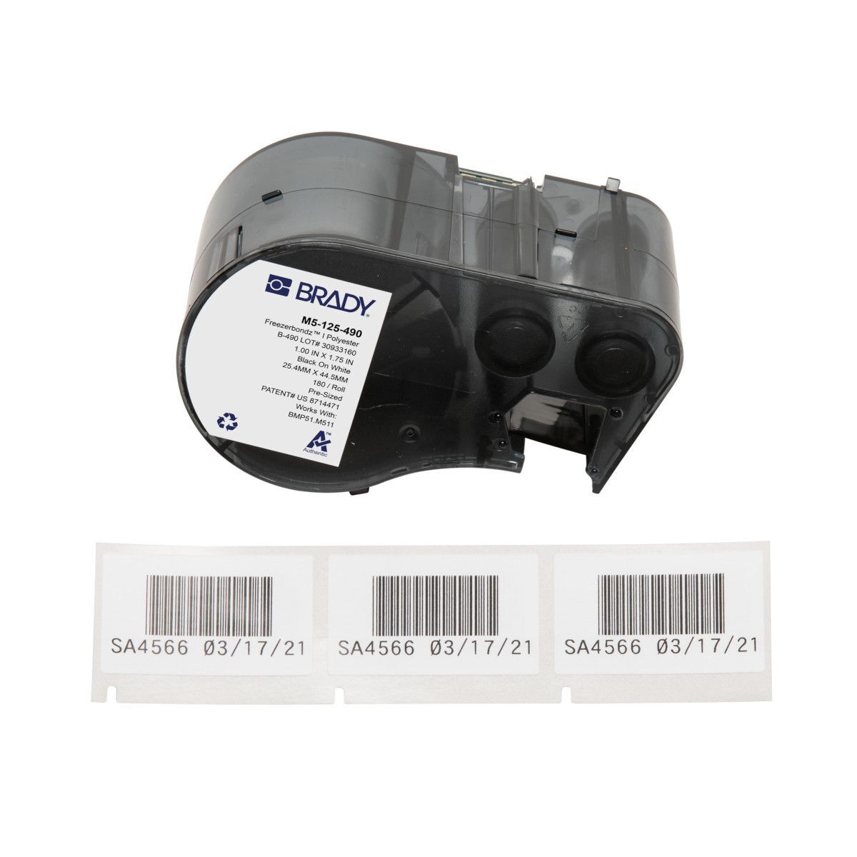 Brady FreezerBondz Cryogenic Matte Polyester Label - AIMS Industrial Supplies