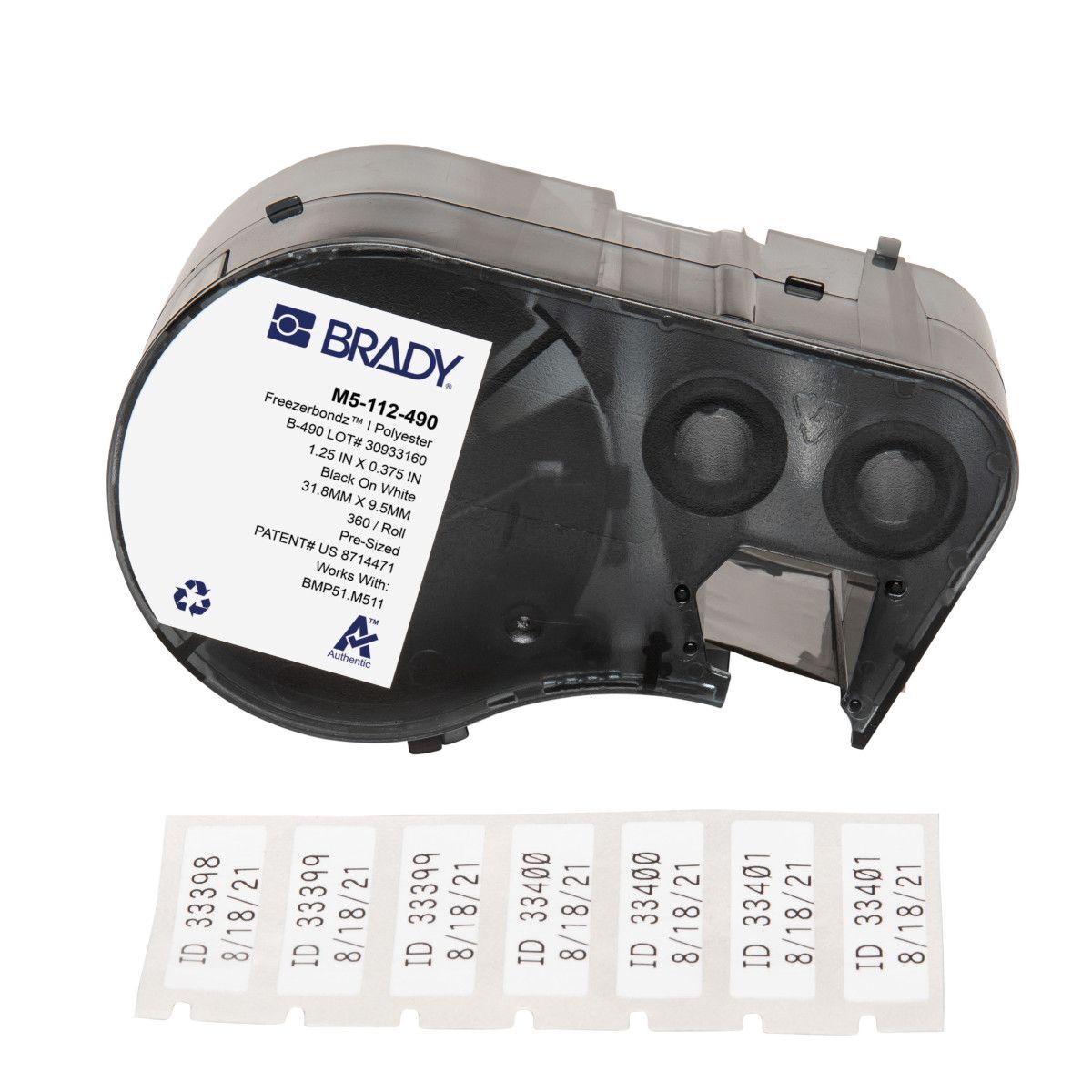 Brady FreezerBondz Cryogenic Matte Polyester Label - AIMS Industrial Supplies