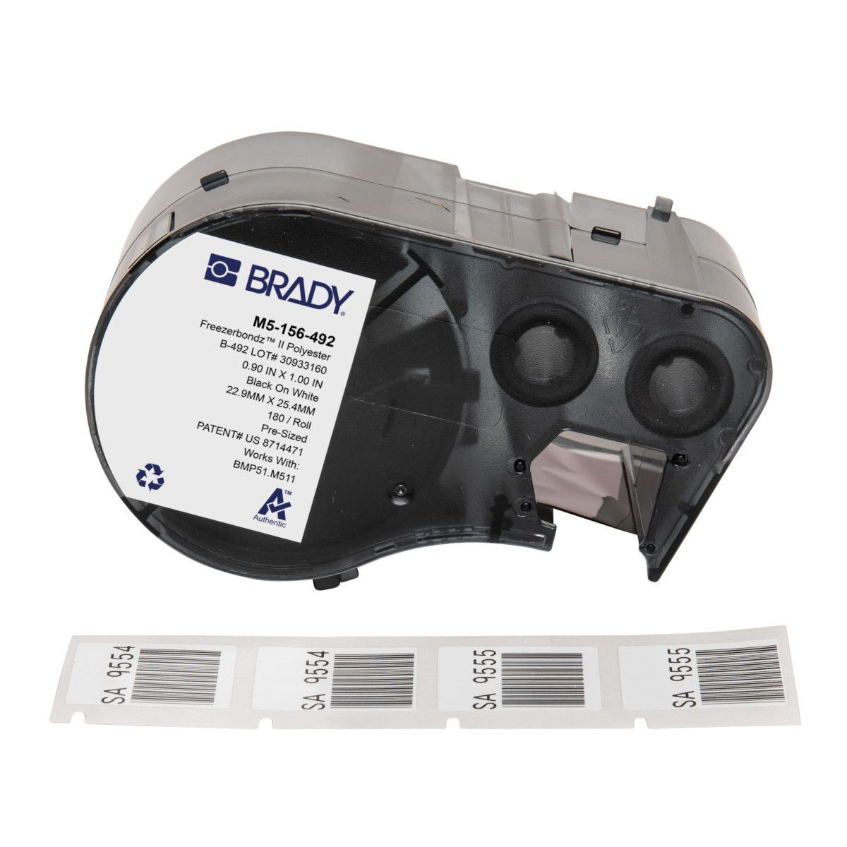 Brady FreezerBondz Ultra - Thin Cryogenic Polyester Label - AIMS Industrial Supplies