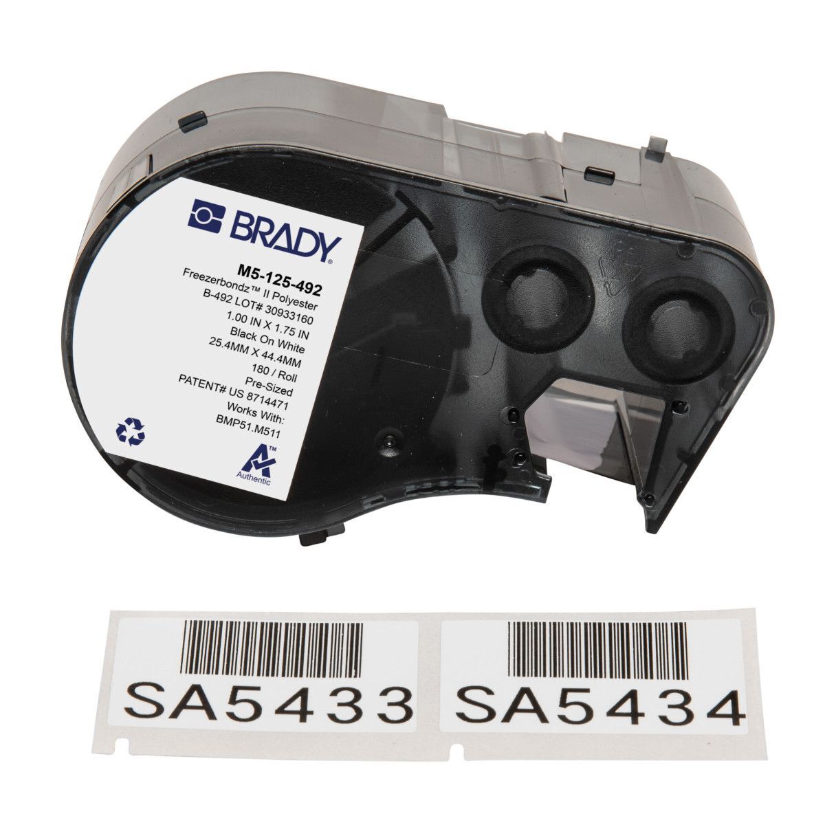 Brady FreezerBondz Ultra - Thin Cryogenic Polyester Label - AIMS Industrial Supplies