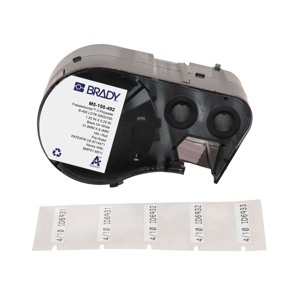 Brady FreezerBondz Ultra - Thin Cryogenic Polyester Label - AIMS Industrial Supplies